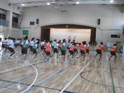 学年練習の様子（3年男子）