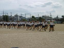 体育大会前日練習（3年生男子）