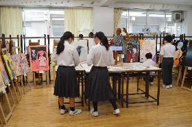 展示鑑賞のようす