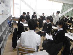 3年生面接練習の様子