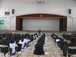 1年生学年集会の様子