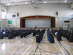 3年生学年集会の様子