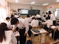 授業の様子（3年生理科）