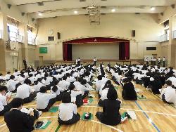 林間学舎事前指導のようす