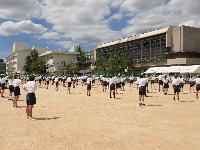 体育大会の学年練習（1年生）