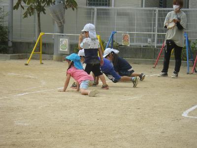 4歳かけっこ