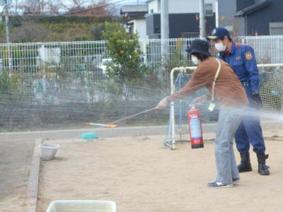 水消火器訓練