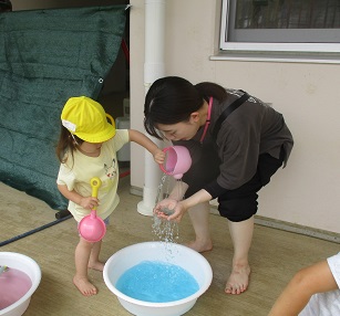 しゃわーをながす